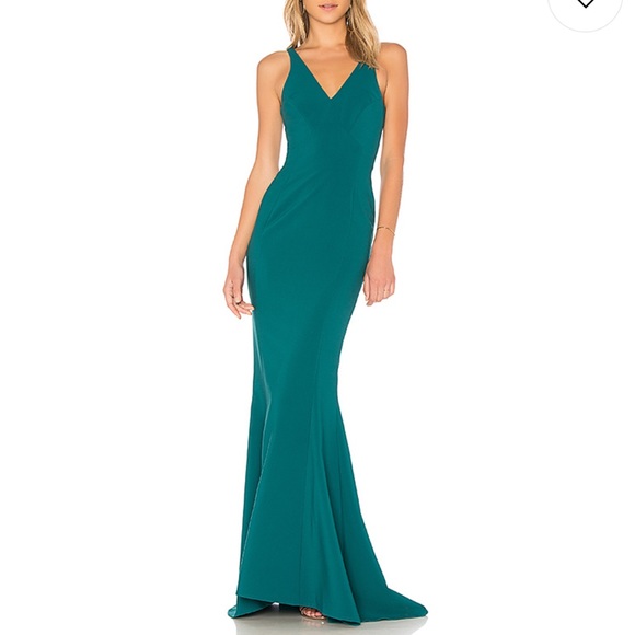 Likely Dresses & Skirts - Likely Elisas Gown in Veridian Trumpet dress SZ 6